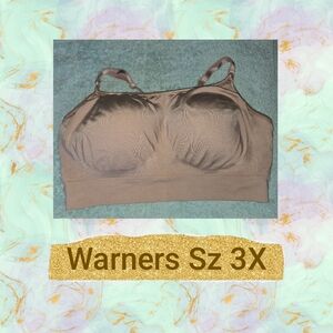 ❤️ Warner's Tan Comfort Bra with Adjustable Straps and Molded Cups 3X